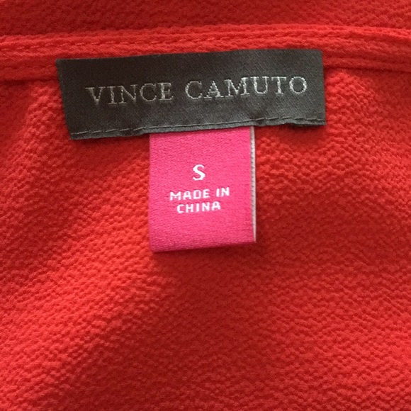 🔥 NWT Vince Camuto Orange Cold Shoulder Blouse - Picture 7 of 8